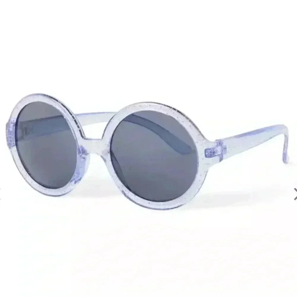 Janie and Jack girls purple sparkle round sunglasses 0-2 yrs